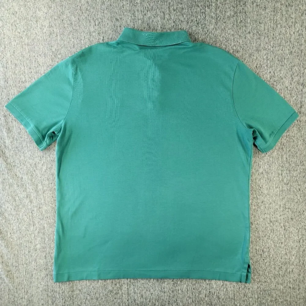 Polo Ralph Lauren Shirt Mens Medium M Green Classic Fit Short Sleeve Pony